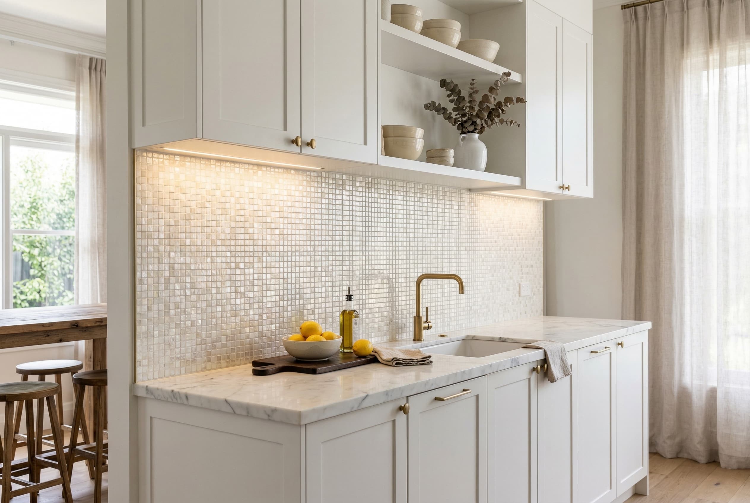Pearl Glass Mosaic project 1