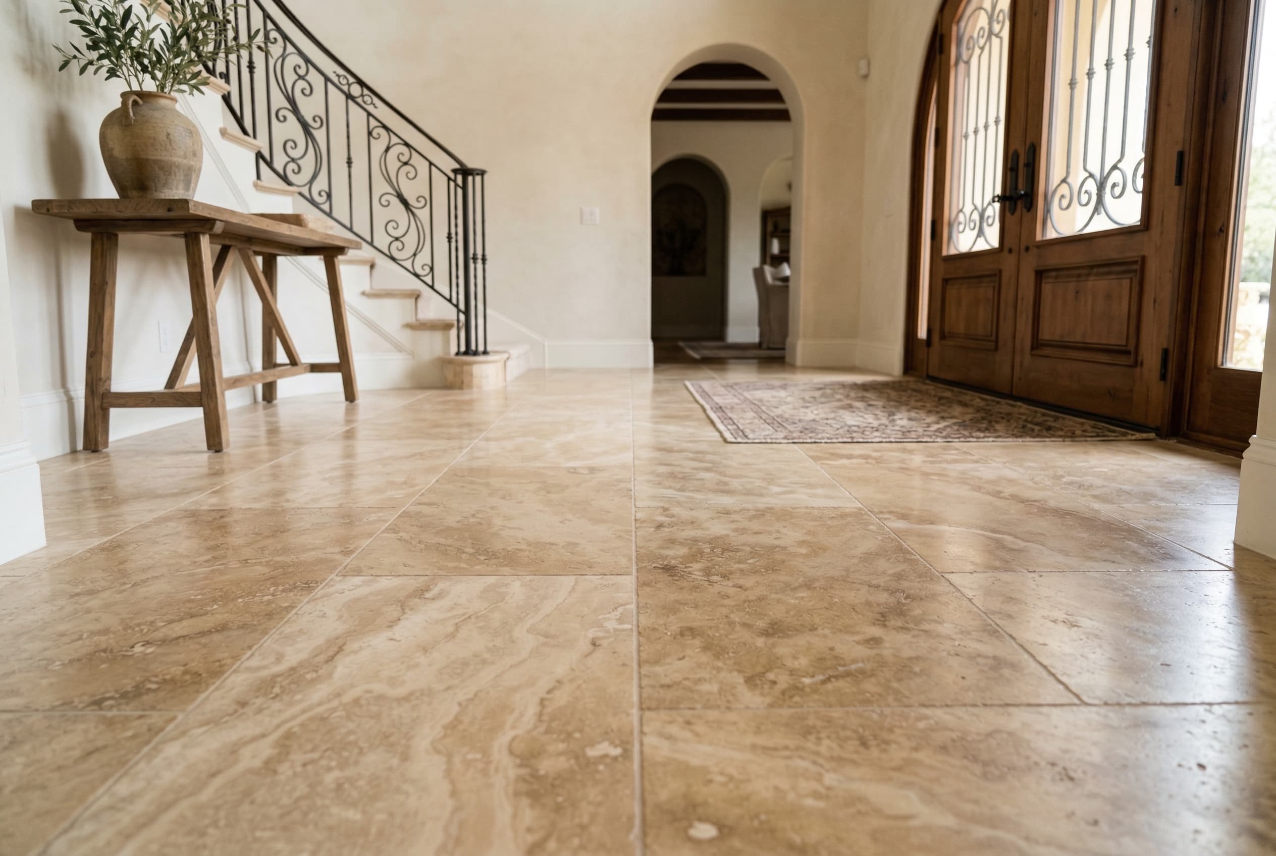 Travertine care and maintenance