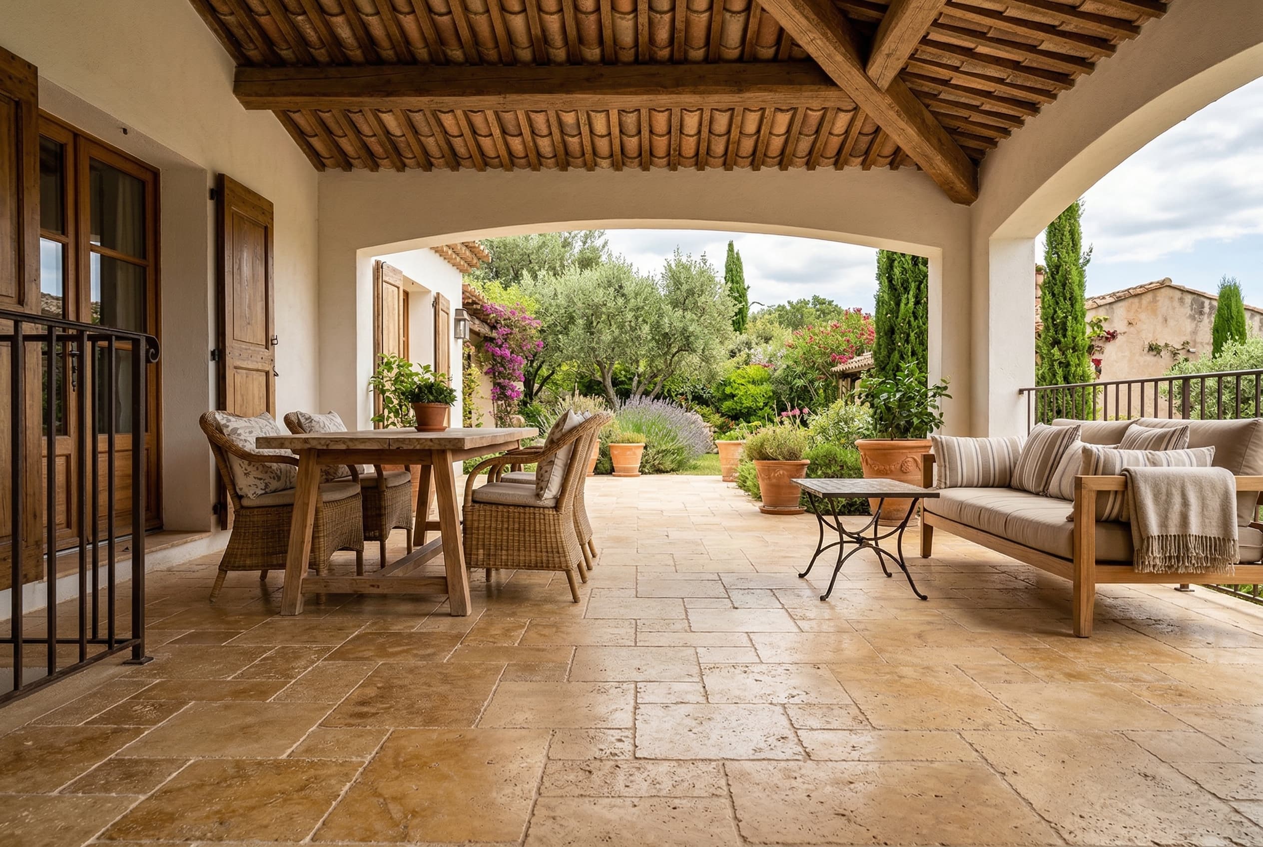 Travertine Tile project 4