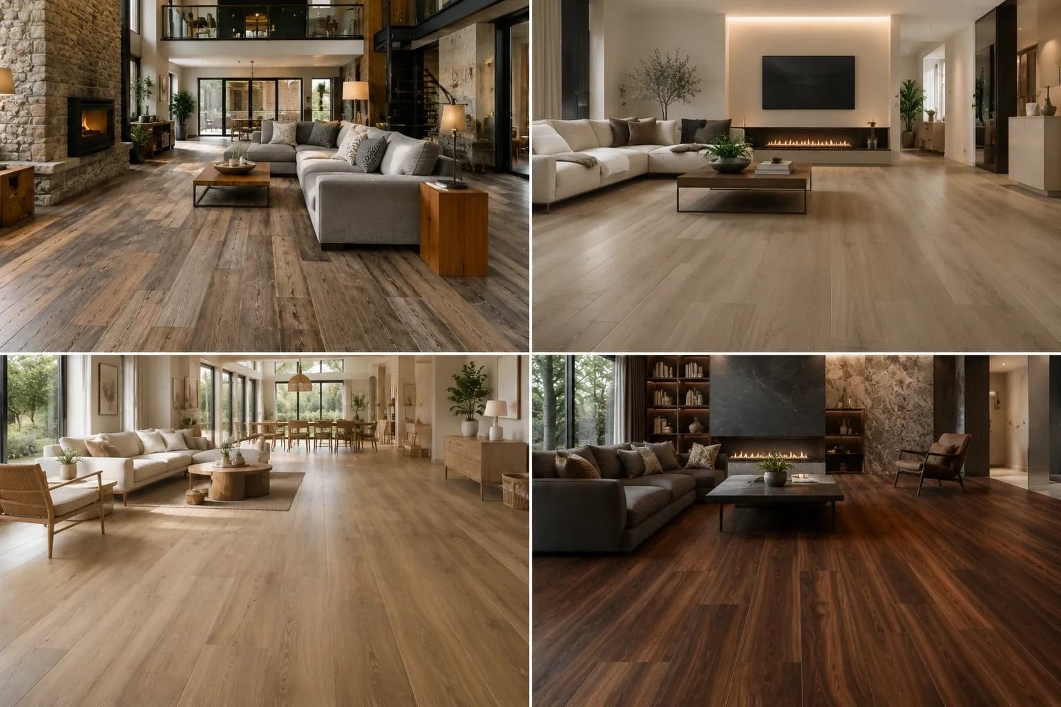 Popular wood-look porcelain tile styles for modern homes