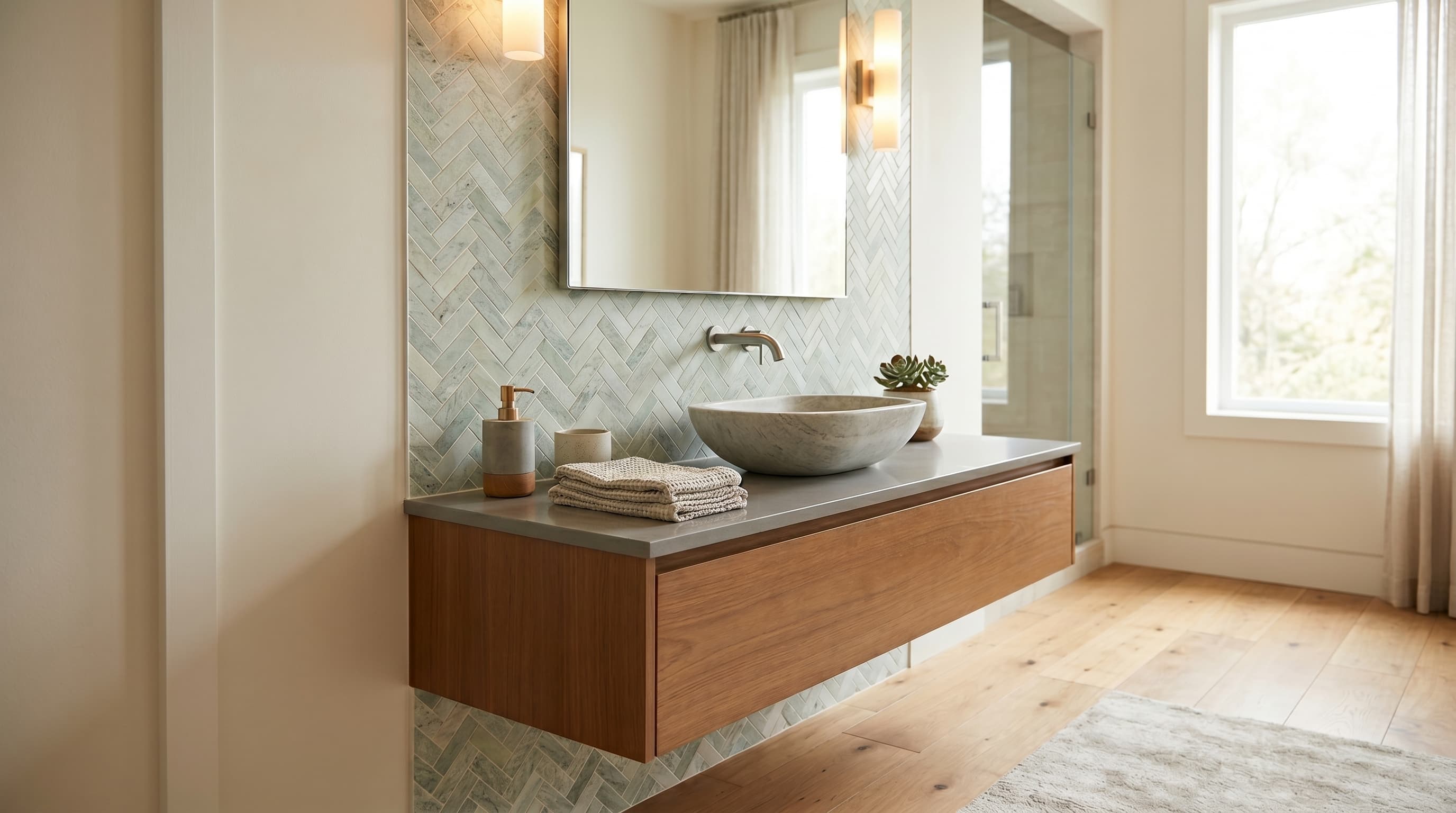 Herringbone Green project 2